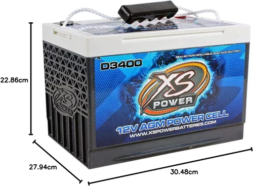 Vista 5 de XS Power D3400 XS Series 12V 3300 Amp AGM Batería de alta salida con tornillo terminal M6.