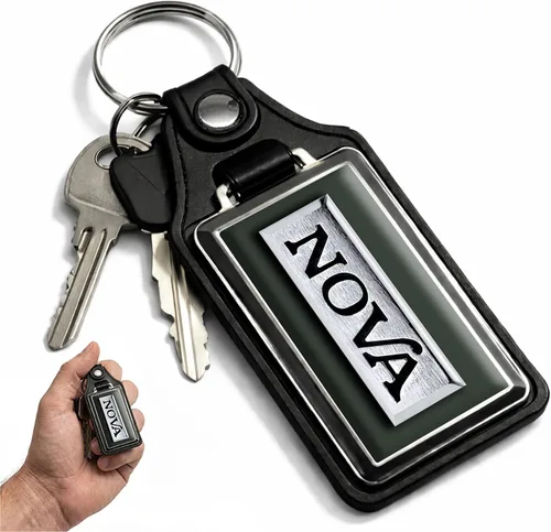 Vista 71 de Brotherhood Car Key Chain for Nova - Classic Models Keychain for Men and Blanco antiguo - Personalizado 1975