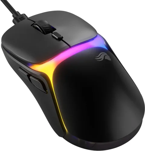 Vista 12 de Glorious Gaming - Mouse superligero con cable para juegos de PC con carcasa de panal, 6 botones programables, iluminación RGB y patines de PTFE