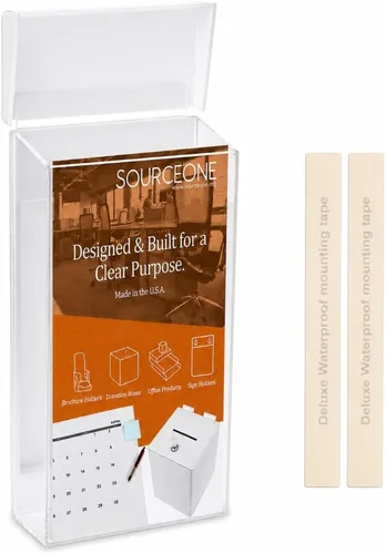 Vista 5 de Source One - Dispensador de literatura de acrílico para montaje en pared para exteriores
