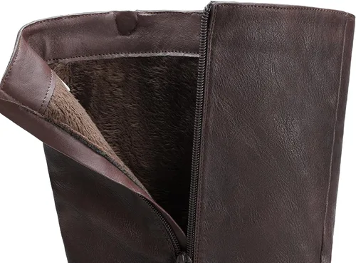 Vista 5 de DREAM PAIRS Botas de equitación hasta la rodilla para mujer de pantorrilla ancha