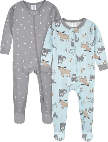 Vista 3 de Gerber baby-boys 4-pack Footed Pajamas