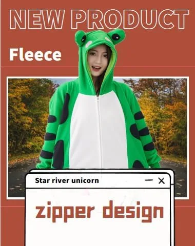 Vista 4 de Unimyst Pijama unisex para adultos, forro polar para juego de rol, animal de una pieza, disfraz de Halloween, pijama, ropa para el hogar