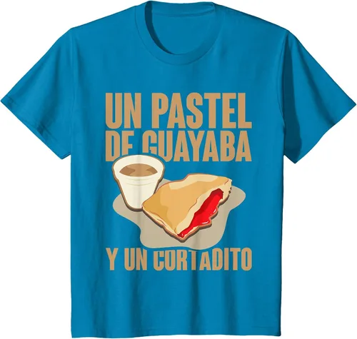 Vista 31 de Funny Cuban Coffee Guayaba Guava Breakfast T Shirt T-Shirt Asphalt Grey