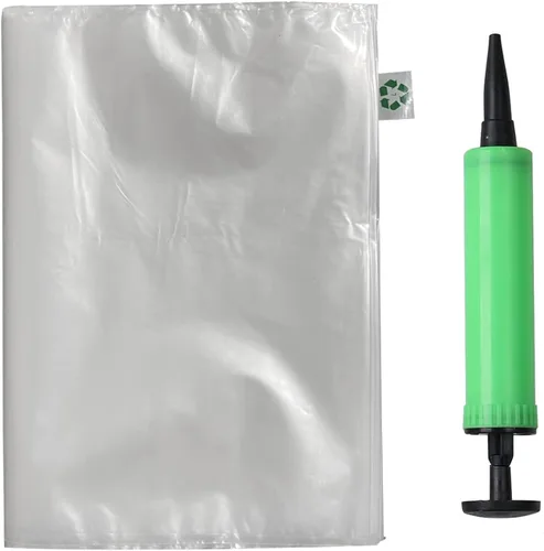 Vista 23 de Miupoo Bolsas de aire de embalaje, bolsa protectora de embalaje de aire inflable de plástico transparente con cojín de bomba gratis, bolsa