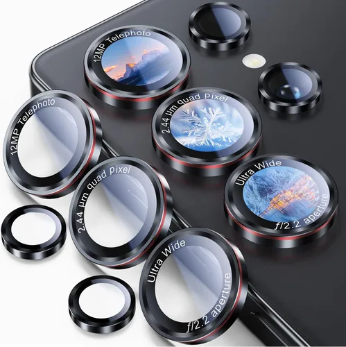 Vista 14 de Uyiton Protector de lente de cámara para Samsung Galaxy Z Fold 7 - Cubierta de pantalla trasera de vidrio templado de grado militar