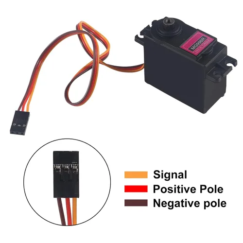 Vista 5 de Alinan 6 unids MG996R 180 grados marca neutra alta velocidad par motor servo digital para coche inteligente robot barco RC helicóptero