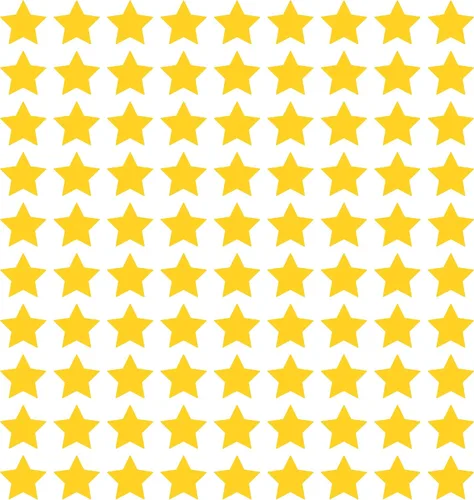 Vista 49 de LiteMark Calcomanías de vinilo mate extraíbles con diseño de estrella Blanco