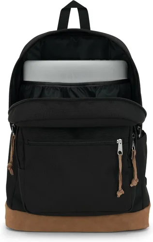 Vista 5 de JanSport Mochila Right Pack - Mochila duradera con bolsillo acolchado para laptop de 15 pulgadas, Negro, Tamaño único
