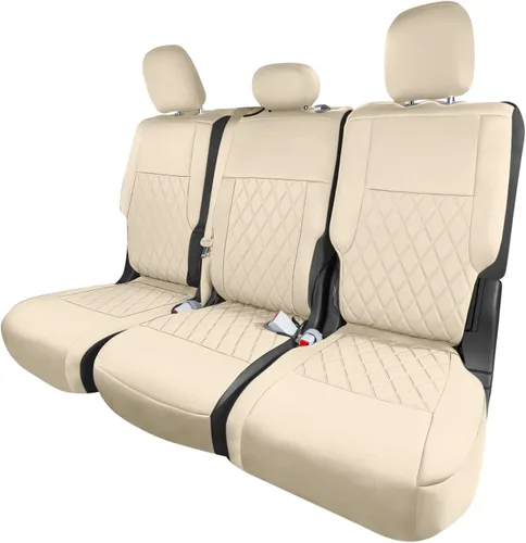 Vista 5 de FH Group Fundas de asiento de automóvil de ajuste personalizado específicamente hechas para Ford Explorer Base 2020-2024, fundas de asiento Negro