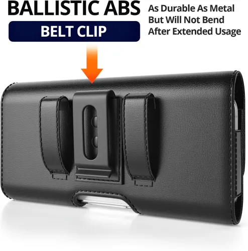 Vista 5 de Stronden Funda de cierre magnético para iPhone SE (2022, 2020) – Funda de cuero para cinturón con clip para cinturón y funda de tarjeta integrada