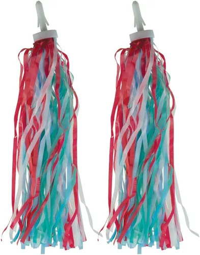 Vista 5 de Manillar de bicicleta Streamers Borlas 10 colores para elegir