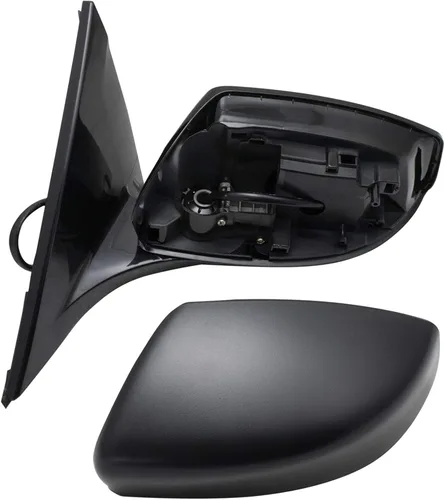 Vista 61 de TRQ Espejo plegable con calefacción eléctrica del lado del conductor con indicador de punto ciego pintura a juego negro liso compatible con Kia