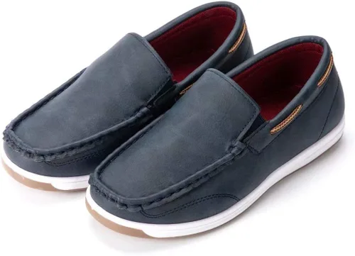 Vista 2 de Boys Loafers Kids Casual Boat Shoes School Boys Dress Shoes