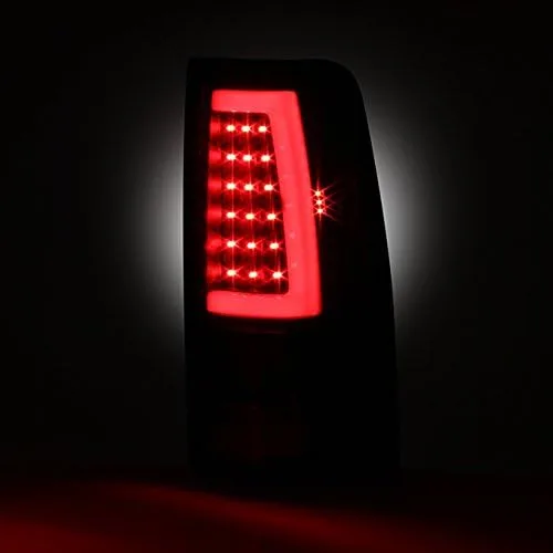 Vista 3 de AKKON - Para luces traseras GMC Sierra 1999-2006/1999-2002 Chevy Silverado Carcasa negra