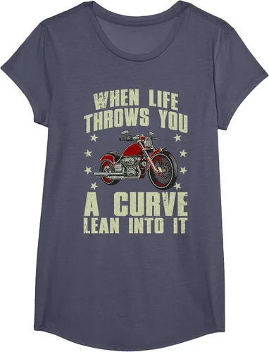 Vista 63 de Funny Motorcycle Racer Design for Men Women Motorcycle Lover T-Shirt Asphalt Grey