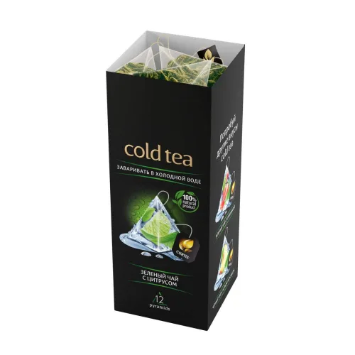 Vista 3 de CURTIS Cold Brew Té verde helado con cítricos (12 sobres)