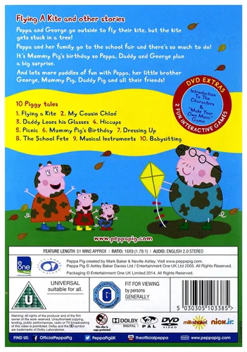 Vista 2 de Peppa Pig Flying a Kite and Other Stories Volume 2 DVD
