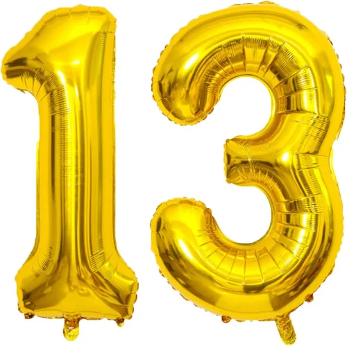 Vista 16 de Globo dorado grande de 40 pulgadas con letras del alfabeto de Mylar de aluminio de helio, globos de número grande para cumpleaños, aniversario