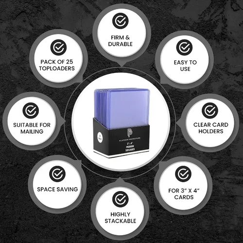 Vista 6 de Platinum Protectors Tarjetero de alta calidad para tarjetas coleccionables de 35 puntos de 3 x 4 pulgadas (paquete de 25)