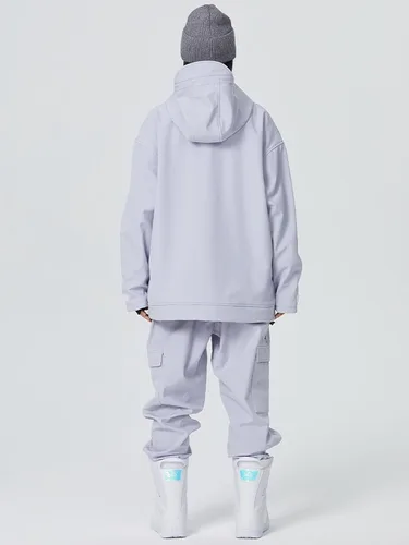 Vista 29 de RIUIYELE Traje de esquí para mujer, chaqueta y pantalones de snowboard para deportes al aire libre, traje de nieve con aislamiento impermeable