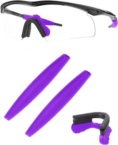 Vista 20 de Kits de goma de repuesto para gafas de sol Oakley M Frame Heater/ M Frame Sweep/M Frame Strike/M Frame Strike/M Frame Hybrid Sunglass Negro