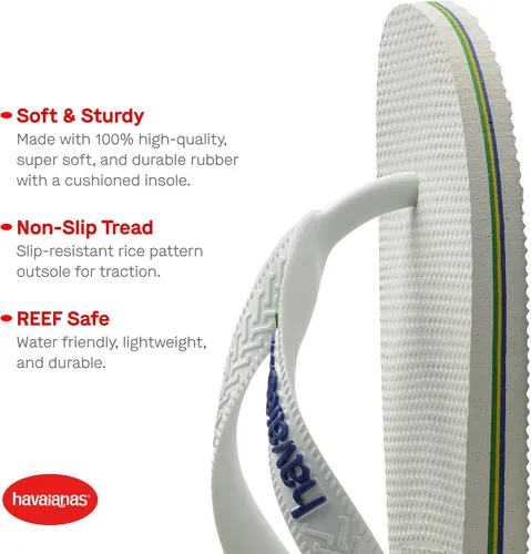 Vista 2 de Havaianas Men's Brazil Logo Flip Flop Sandal