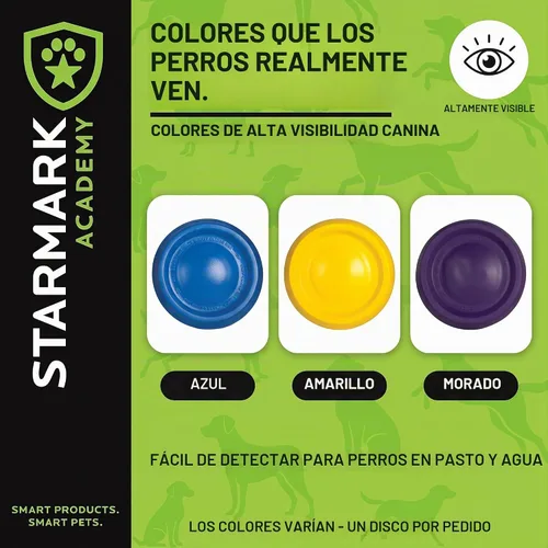 Vista 4 de Starmark EasyGlide DuraFoam - Disco volador de juguete para perros de 9 pulgadas