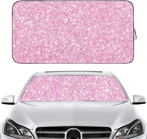 Vista 9 de Gven Parasol para Parabrisas de Coche, Parasol de Coche de Diseño Artístico Plegable, Parabrisas con Visor Solar Reflectante de Calor para Verano
