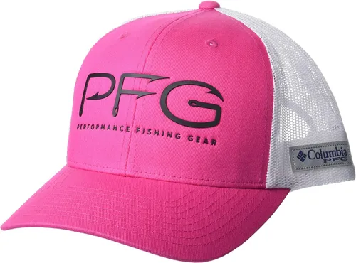 Vista 93 de Columbia Gorra de bola de malla Bandera antigua de malva/blanco/pescado