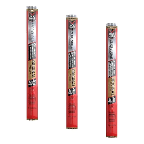 Vista 11 de Jack Link's Palitos de carne de res, originales, 0.92 onzas, 1 unidad, gran aperitivo de proteínas, palito de carne con 0.23 oz de proteína, hecho