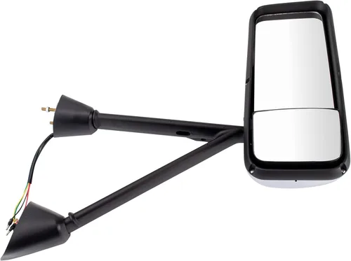 Vista 220 de TRQ Cubierta cromada del espejo manual del lado del pasajero, acabado liso para Volvo VNL 2004-2014 Para Volvo VNL 2004-2014