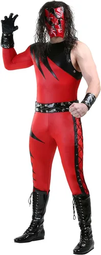 Vista 7 de Disfraz de Kane de lujo de WWE para hombre