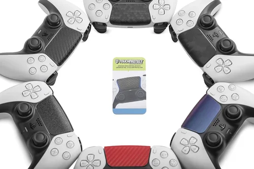 Vista 6 de Skin Compatible with Dualsense Controller for PS5 - TouchProtect Texture Enhancing Cover. Easily Add Protection, Improved Texture, and Style to your