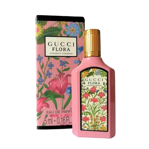 Vista 8 de Gucci Flora Gorgeous Gardenia Perfume para mujer EDP Mini Splash Top 0.16 fl oz