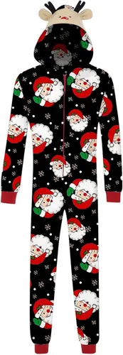 Vista 2 de CHUOAND Pijamas de Navidad para la familia 2023, pijamas familiares de Navidad a juego con diseño de primo