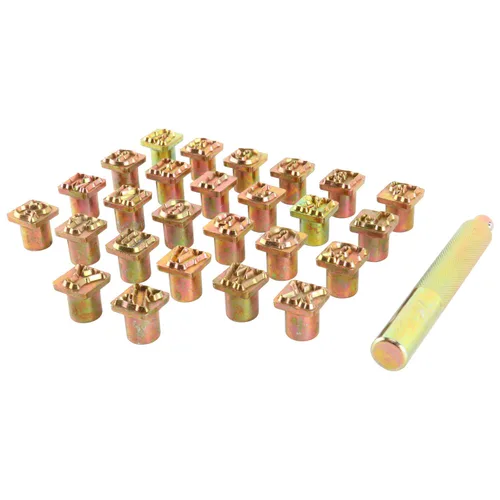 Vista 3 de Juego de 27 piezas de herramientas artesanales estándar para sellos del alfabeto, 1/2" (13 mm) A-Z de cuero para estampación artesanal (1/2 pulgada)