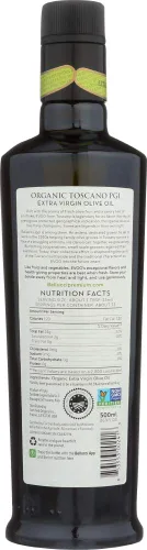 Vista 4 de (No es un estuche) Aceite de Oliva Virgen Extra Orgánico de Toscano IGP, 16.9 fl oz