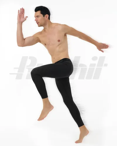 Vista 6 de Runhit Pantalones de compresión para hombre, mallas para correr, leggings de entrenamiento, pantalones atléticos de capa base para deportes, yoga