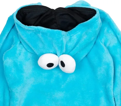 Vista 7 de Sesame Street Elmo Cookie Monster - Disfraz de cosplay con cremallera para bebé y niño pequeño