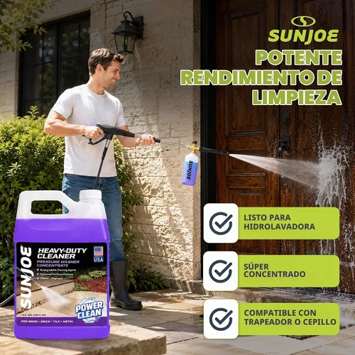 Vista 4 de Sun Joe SPX-APC1G, limpiador a presión multipropósito + desengrasante, 1 galón