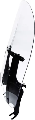 Vista 5 de TCT-MOTORPARTS Parabrisas de PC transparente para Harley Heritage Softail Classic FLSTC, FLSTN, Slim Deluxe, Fat Boy, FLS 2000-2017 Parabrisas