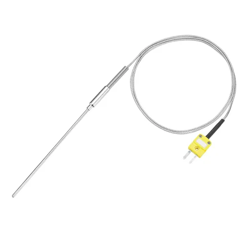 Vista 13 de MECCANIXITY Sonda de sensor de temperatura tipo K con termopar y enchufe, sonda de temperatura del medidor -50 a 1100°C (-58 a 2012°F), acero