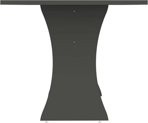 Vista 4 de Manhattan Comfort Coney - Mesa de comedor rectangular para 6 personas con patas de metal ajustables, superficie resistente y elegante silueta