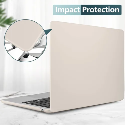 Vista 6 de TWOLSKOO Funda para MacBook Air de 15 pulgadas M5 M4 M3 M2 (2026-2023) A3448 A3241 A3114 A2941, carcasa rígida y protector de pantalla, cubierta