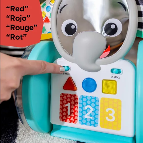 Vista 8 de Juguete de bebé para gatear Baby Einstein Chase & Tap Earl, con espejo y música, para bebés de 6 meses en adelante (Paquete de 4)