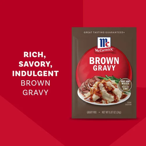 Vista 6 de McCormick - Mezcla de Brown Gravy - Sobre de condimentos, 0.87 onzas, paquete de 24