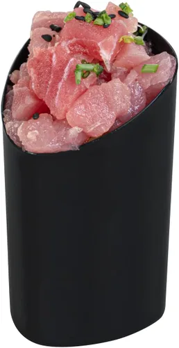Vista 9 de Restaurantware Vasos de chupito de 3 onzas, 100 vasos de chupito redondos, con acabado negro, vasos de chupito de plástico desechables para servir