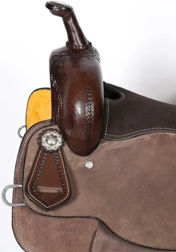 Vista 6 de Western Horse Barrel Racing Trail Saddle Tack Set American Leather