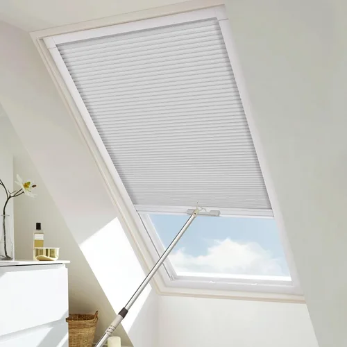 Vista 15 de Persianas y persianas opacas para ventana, persianas celulares inalámbricas con aislamiento térmico, persianas de panal para ventanas inclinadas